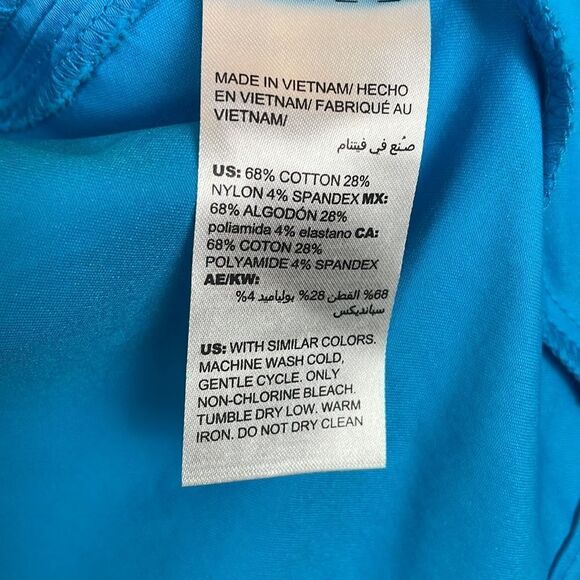 Chicos Jacket Cotton Luxe Twill Beachside Blue Size 3 Large New w/Tags - Picture 7 of 9